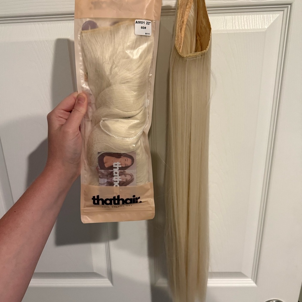 Platinum Blonde Hair Extension